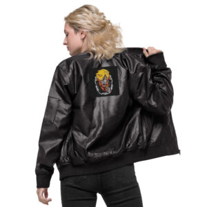 ONE PIECE Leather Bomber Jacket #3