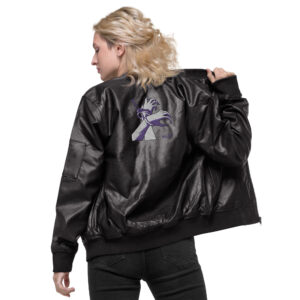 WAIFU Premium Leather Bomber Jacket#8