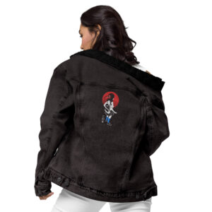 WAIFU Premium denim sherpa jacket#4